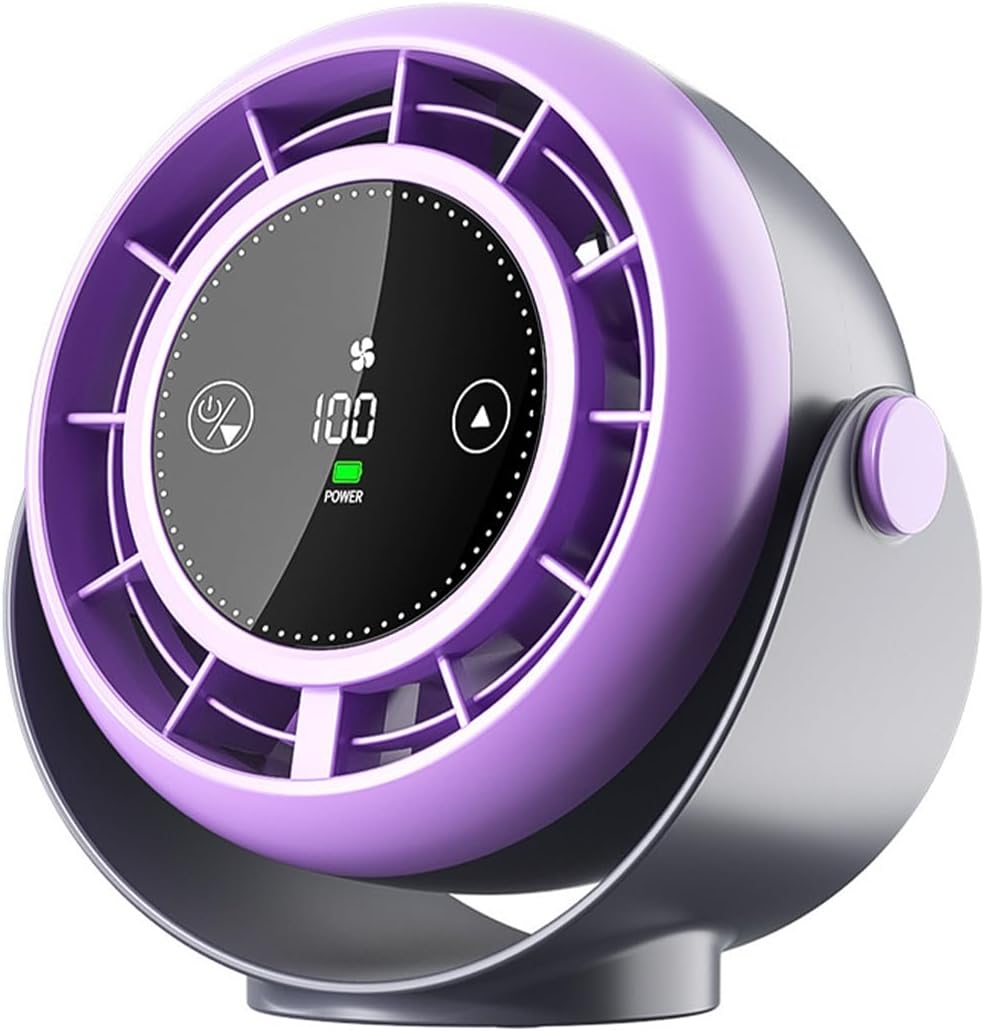 Deckenventilator, Usb-wandventilator, Turbo-tischventilator, Multifunktionsventilator Für Verschiedene Einsatzorte (lila) Und Tischventilator Ohne Bohren