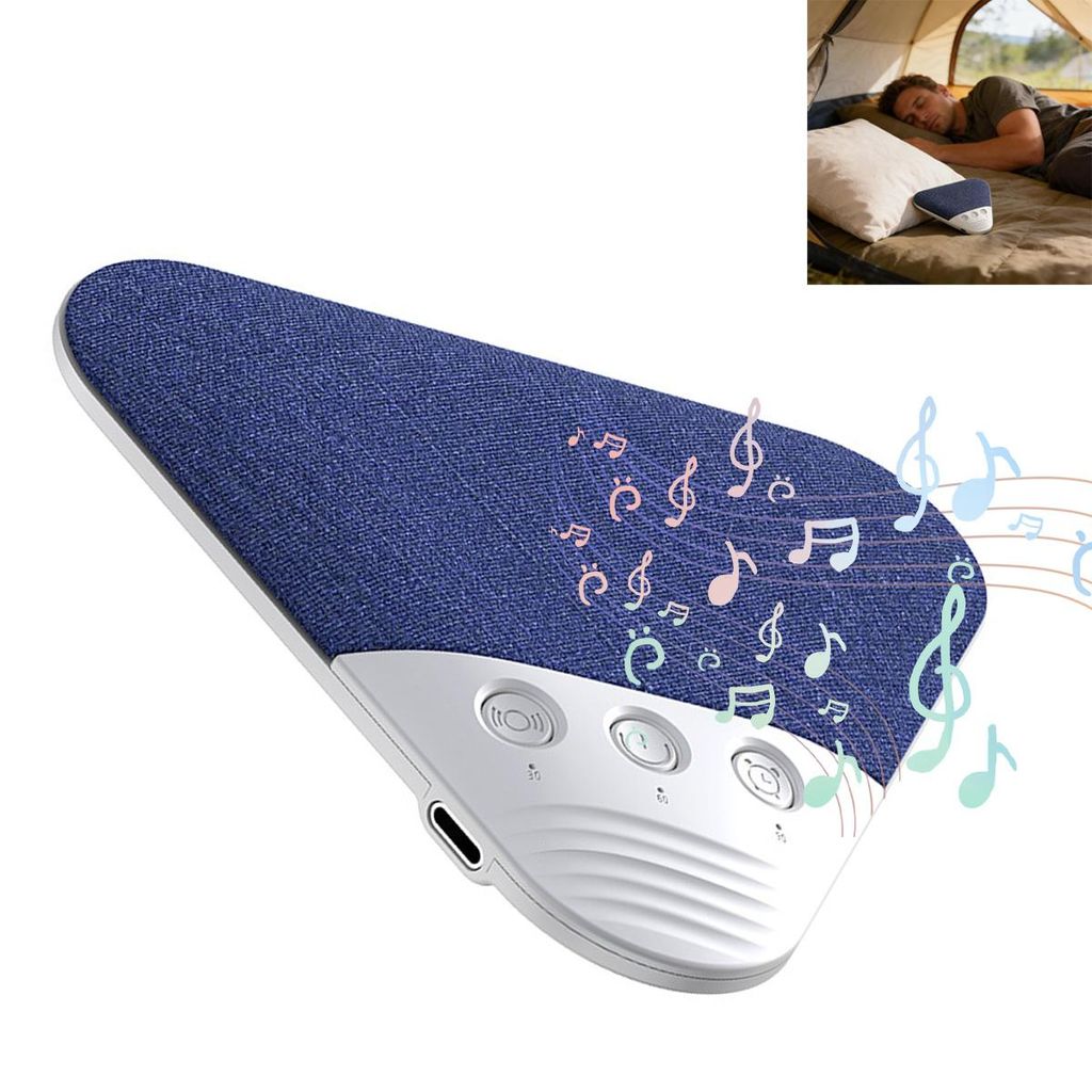 Bluetooth-schlaflautsprecher Für Unter Das Kopfkissen Mit Integriertem, Beruhigendem Weißrauschen, Hifi-klang, Tragbarem Design Und Intelligentem Timer