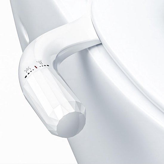 Wc-sitz Mit Manueller Spülung, Zwei Spülmodi, Einstellbarem Wasserdruck, Ultradünn, Einfache Installation, Für Ältere Und Schwangere Frauen