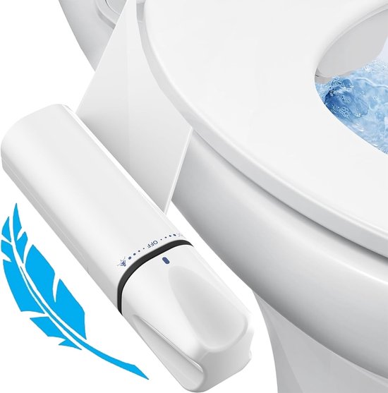 Wc-bidet Mit 2 Düsen, Einfache Installation, Selbstreinigender Sprühfunktion, Einstellbarem Wasserdruck, Inklusive Installationsvideo