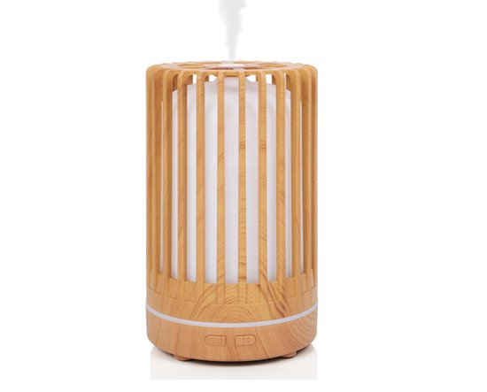 Aroma-diffusor Für Ätherische Öle, 200 Ml, Mit 7-farbiger Led-beleuchtung Und Automatischer Abschaltfunktion.