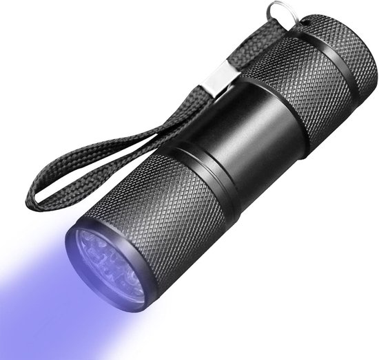Uv-led-taschenlampe Zur Urin-/fleckenerkennung – Schwarz