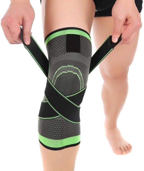 Kniebandage Für Damen Und Herren – Sport – Sport-kniebandagen – Grün, Größe Xxxl