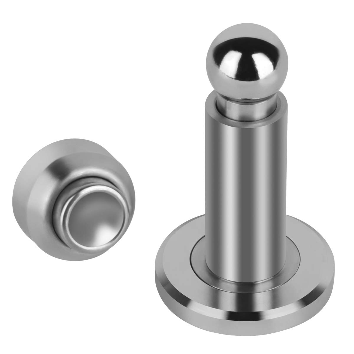 Magnetischer Türstopper Mit Verstellbarer Höhe, Robuster Magnetischer Türstopper, Türstopper Aus Edelstahl 304, Mit Wand- Und Bodenbefestigung