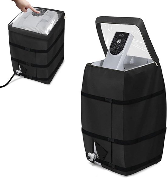 Isolierte Whirlpool-heizpumpenabdeckung Aus 420d Oxford-gewebe – Schwarz