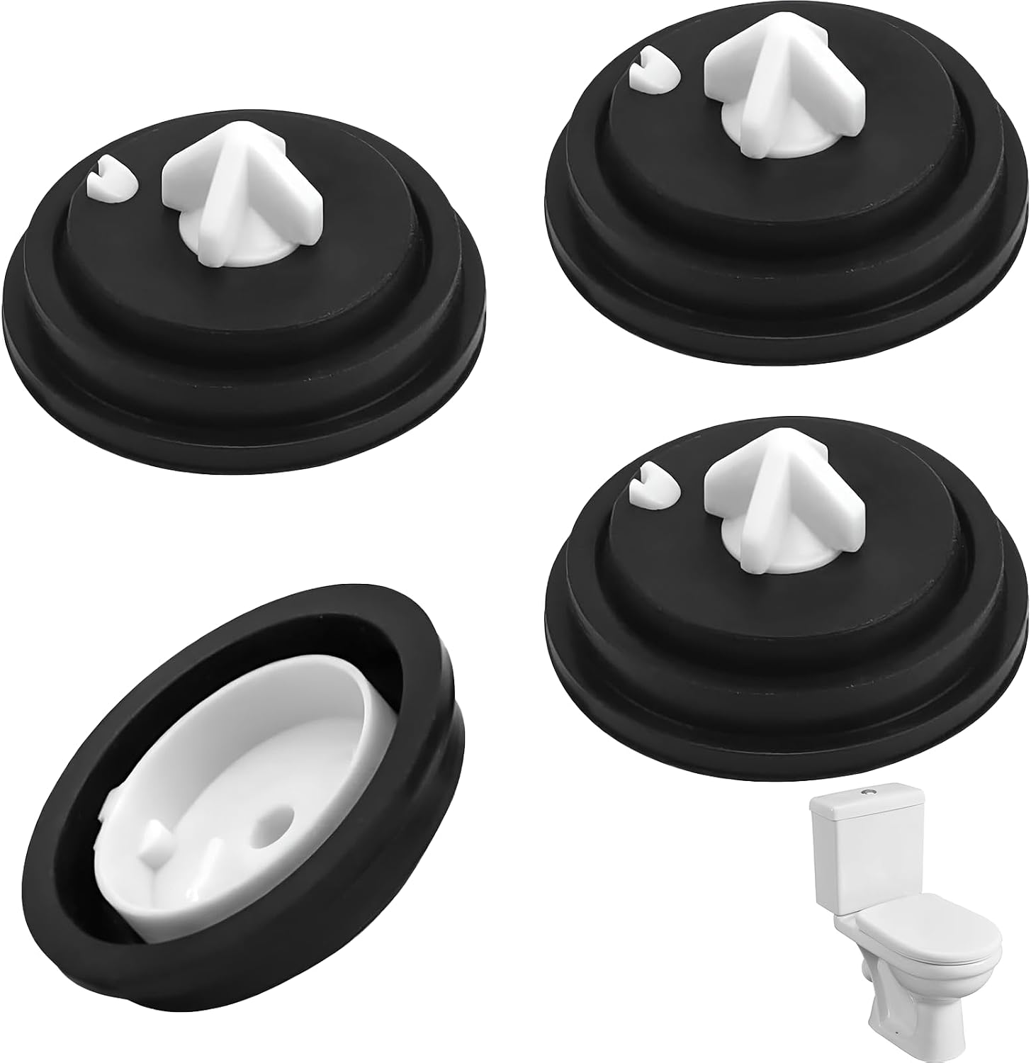 Vierteiliges Dichtungsset Für Die Toilettenspülung Zur Wartung Der Toilettenspülung.
