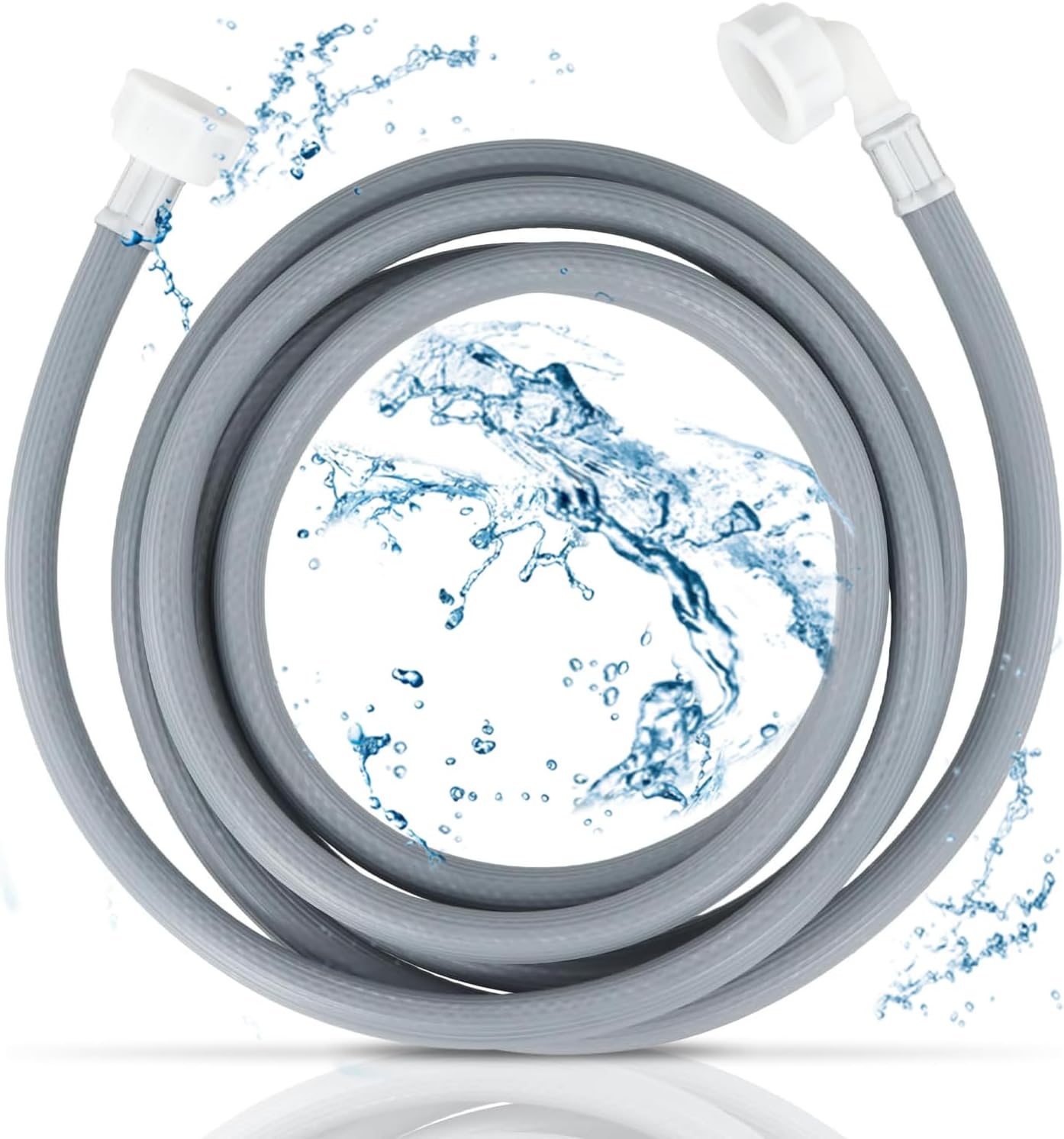 Waschmaschinenschlauch 3 M – Geschirrspülerschlauch – Waschmaschine – Geschirrspüler – Anschlussgröße: 3 M – Wasserzulauf Abgewinkelt/gerade – Universell Einsetzbar – 3 M