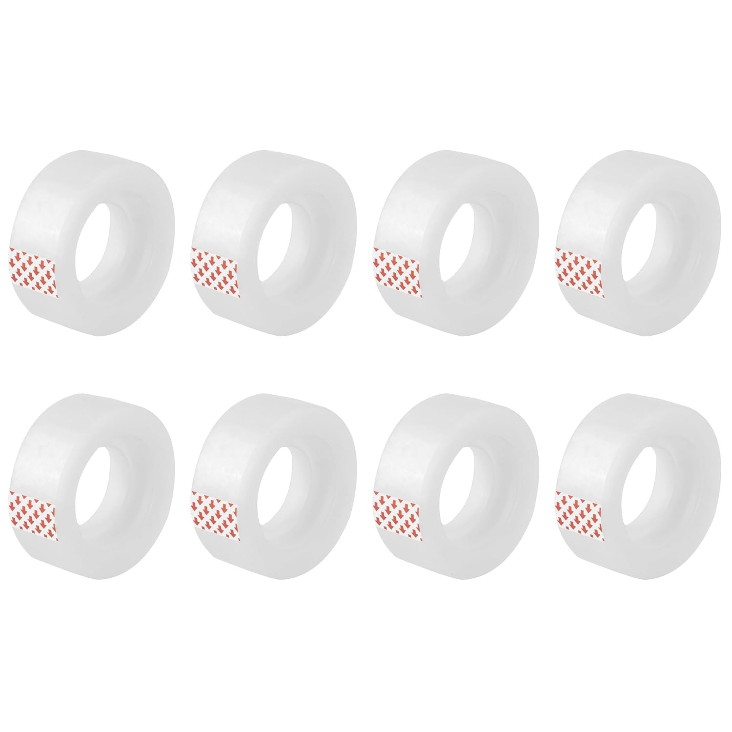 Transparentes Büroklebeband – Stark Haftend – 8 Rollen À 18 Mm X 30 M