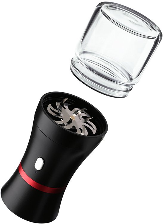 Tragbare, Per Usb Aufladbare Elektrische Kaffeemühle Mit Einer Glaskammer Für Zuhause, Reisen Und Den Täglichen Gebrauch