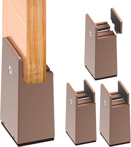4-teiliges Set Verstellbarer Möbelfüße (10 Cm) Für Beine Mit 10-37 Mm Durchmesser