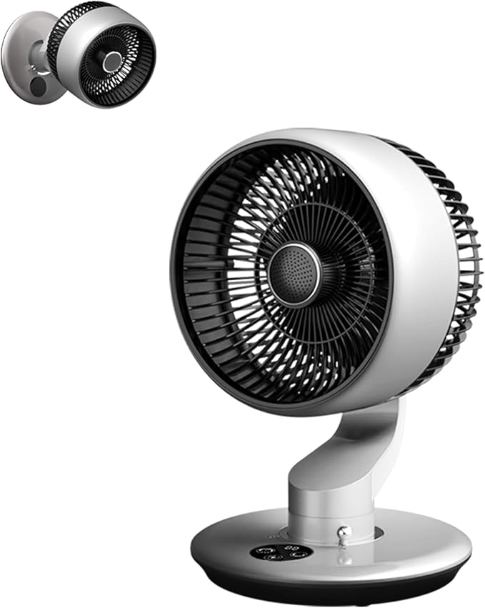 Wiederaufladbarer Tischventilator, Usb-mini-tischventilator, Wandventilator (verbesserte Vakuum-saugnapf-befestigung), Lange Lebensdauer, Leiser Betrieb