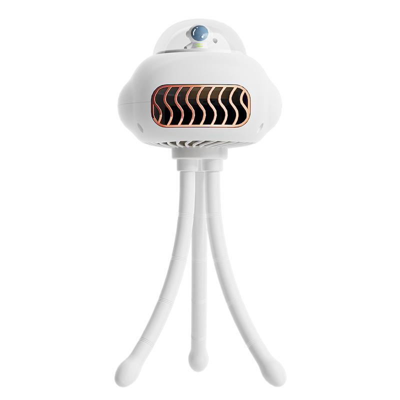 Tischventilator, Wiederaufladbarer Octopus-usb-tischventilator Mit 1200 Mah Akku, Drei Verstellbare Outdoor-fahrradklemmventilatoren, Tischventilator Mit Leisem Geräuschpegel