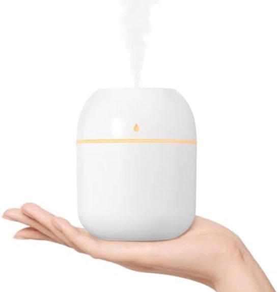 Mini-luftbefeuchter Für Unterwegs – Leiser Ultraschall – 220 Ml Fassungsvermögen – Usb-anschluss – Ideal Für Auto, Schlafzimmer, Büro – Nachtlicht – Automatische Abschaltung – Pflanzenpflege