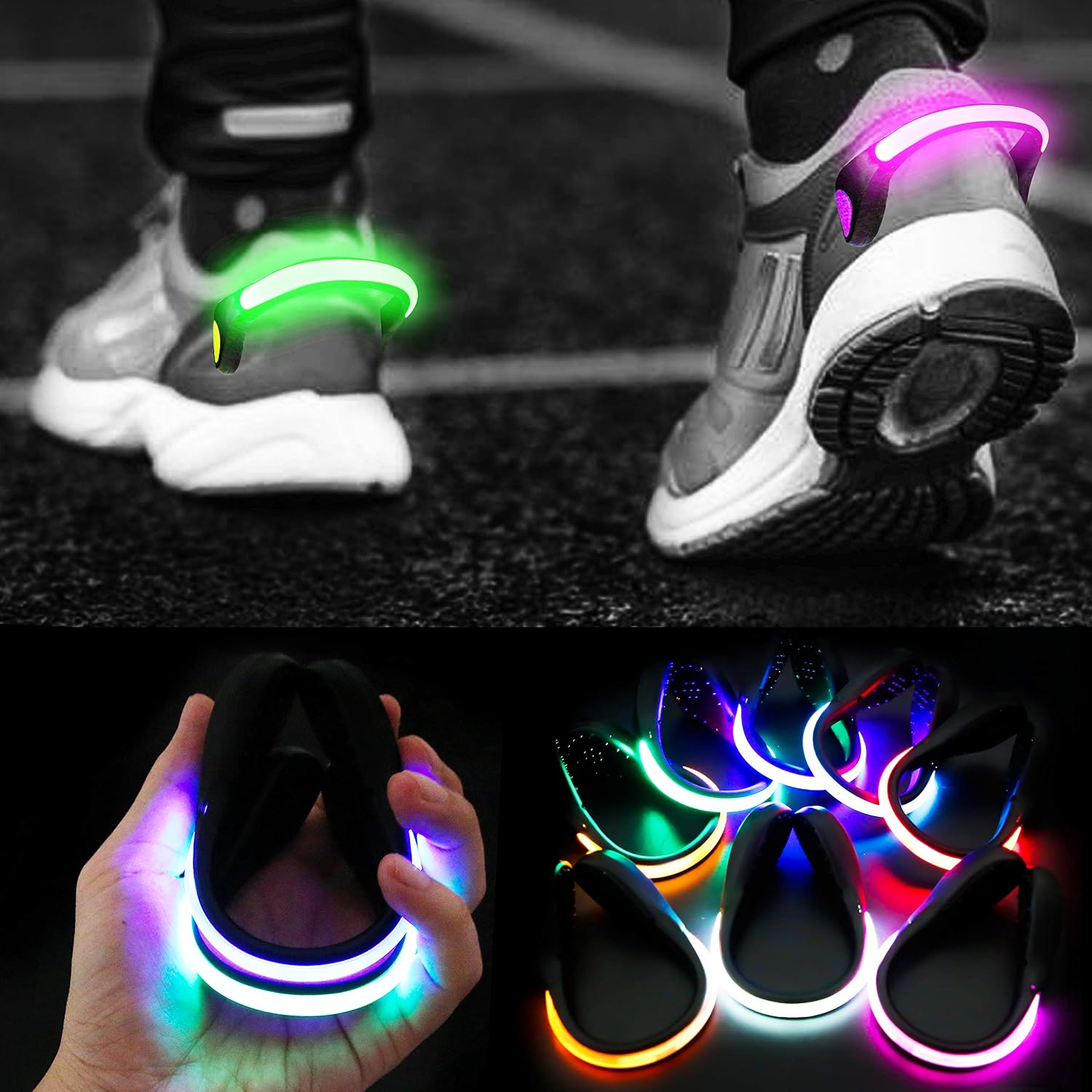 8 Schuhlichter Für Läufer – Sicherheitsleuchten Zum Anclipsen – Geeignet Für Laufen, Spazierengehen, Joggen Und Radfahren Bei Nacht – Sicherheitszubehör Für Outdoor-aktivitäten