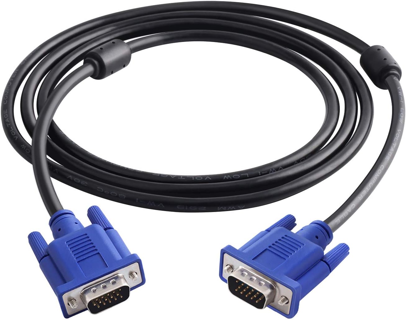 Vga-zu-vga-monitorkabel Hd15 Stecker Auf Stecker Für Fernseher, Computer, Projektor (1,5 M)