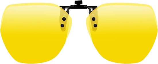 Polarisierte Clip-on-nachtfahrbrille Für Brillenträger, Gelbe Hd-gläser, Ultraleicht, Universell Einsetzbar, Für Nacht-/dämmerungs-/regensicht, Valentinstag