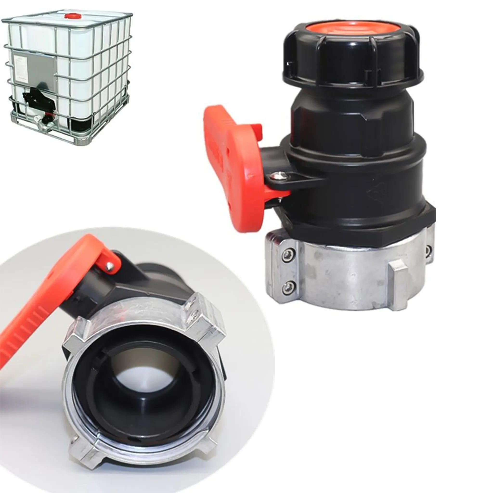Wassertankadapter, Wassertankzubehör, Absperrventil, Ablassventil, Klappenventil Für Ibc-container (dn50/75 Mm)