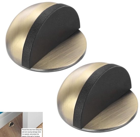 Selbstklebender Türstopper Aus Kupfer, 4,5 X 4,5 X 2,6 Cm, Mit Antikollisionsschutz