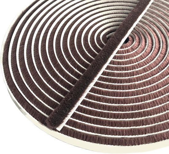 10 M Selbstklebende Bürstenleiste Für Schiebetüren/fenster, 9 Mm Breit X 15 Mm Dick, Grau