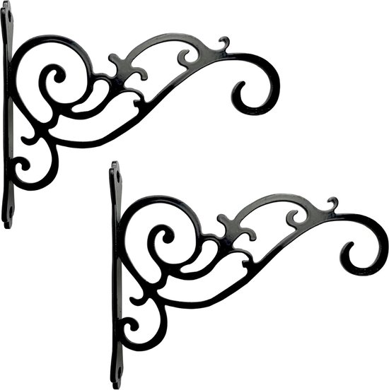 Pflanzenhaken – 2er-pack – Blumenhaken – Pflanzenhänger – Wandhaken – Hängende Pflanzenstützen – Pflanzenwandhaken – Schwarz