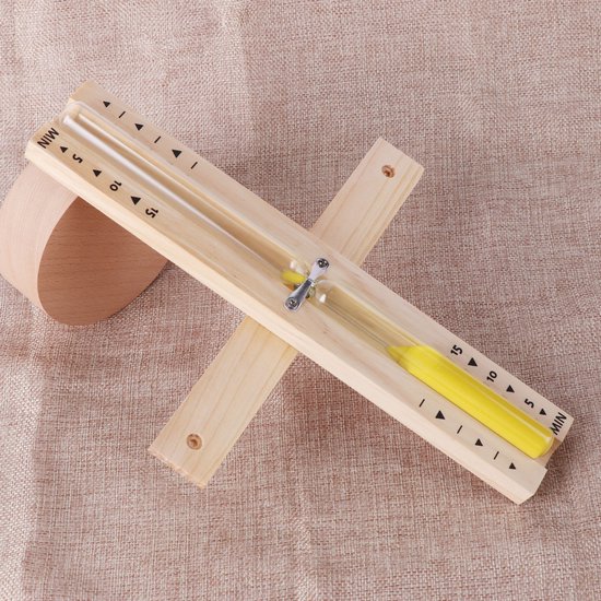 30-minuten-sauna-sanduhr – Drehbare Holz-sanduhr Mit Feinem, Hitzebeständigem, Weißem Sand, Geeignet Für Saunen Und Spas – Gelb