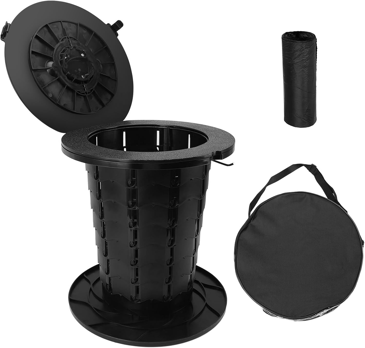 Campingtoilette, Faltbare Campingtoilette, Trockentoilette, Höhenverstellbare Tragbare Toilette, Boots- Und Campingtoilette, Für Autoreisen, Für Den Strand