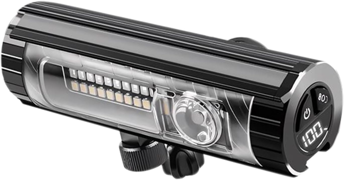 Eine Ultrahelle Mini-led-nachtlampe Für Mountainbikes. Sie Kann Als Taschenlampe Verwendet Werden Und Verfügt Über Mehrere Leuchtmodi. Diese Fahrradlampe Mit