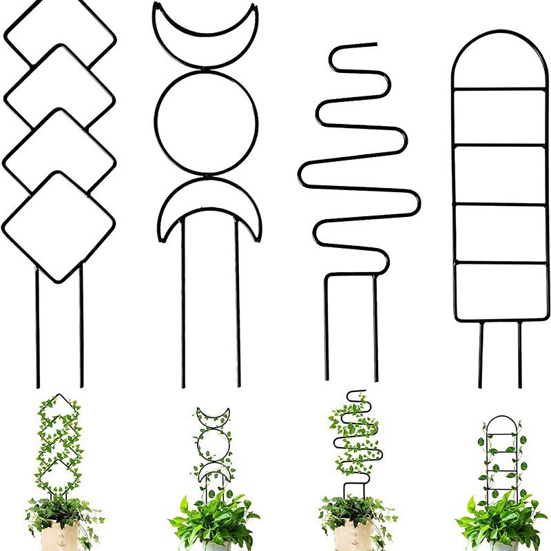 Rankgitterteile – Zimmerpflanzen – Kleine Metall-gartenregale – Topfpflanzen Für Draußen – Efeu – Blumen – Und Andere Kletterpflanzen