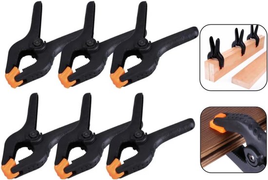 6er-packung 90 Mm Extra Starke Klebefeder-marktstandclips