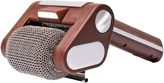 Elektrische Grillreinigungsbürste Mit Led-beleuchtung, Edelstahl 304, Angetriebene Rollen, 350 U/min Motor Für Gusseisen- Und Keramikgrills