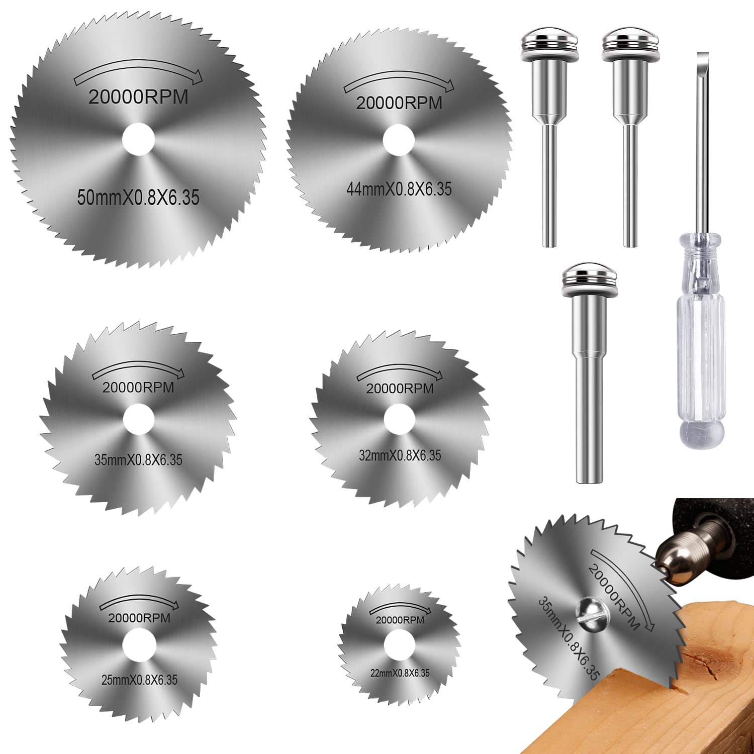 Schneidklingen Für Dremel, Mini-kreissägeblätter Zum Schneiden Von Holz Und Metall.