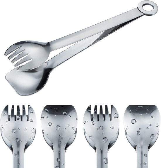Ein Set Aus 4 Mini-edelstahlclips, 15,2 Cm Kleine Multifunktionale Essbesteckclips.