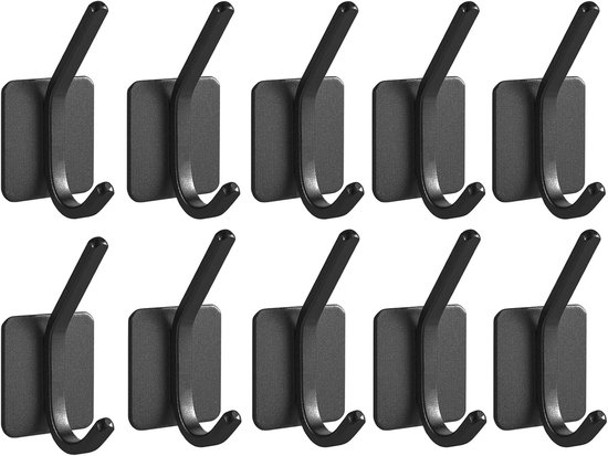 10er-packung Selbstklebende Wandhaken Für Mäntel Und Handtücher (ohne Bohren)