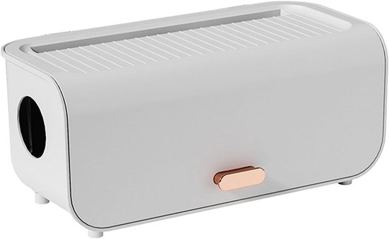 1 Stück Wasserdichte Kabelbox Für Den Außenbereich, Kabeldurchführung, Kabelkanal, Garten, 30,7 X 13,5 X 13,8 Cm – Weiß