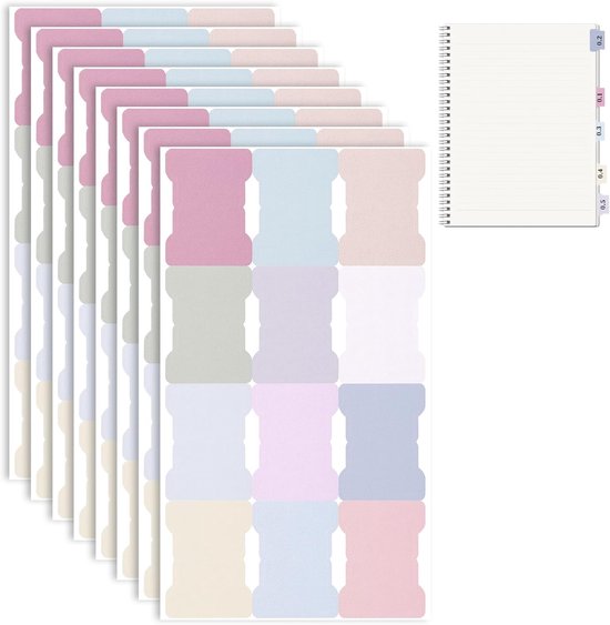 120er-packung Mehrfarbige Pastell-haftnotizen Mit Kalender Und Farbigen Markern
