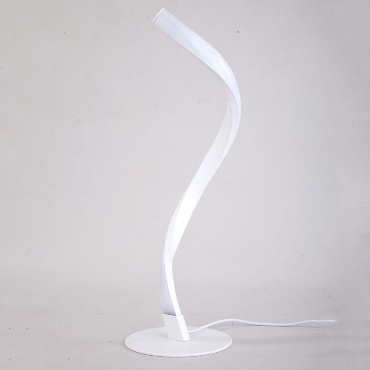 Ambientebeleuchtung, Modernes Weißes Spiral-nachtlicht, Geeignet Für Schlafzimmer, Gästezimmer Und Nachttische, Kühles Weißes Licht.