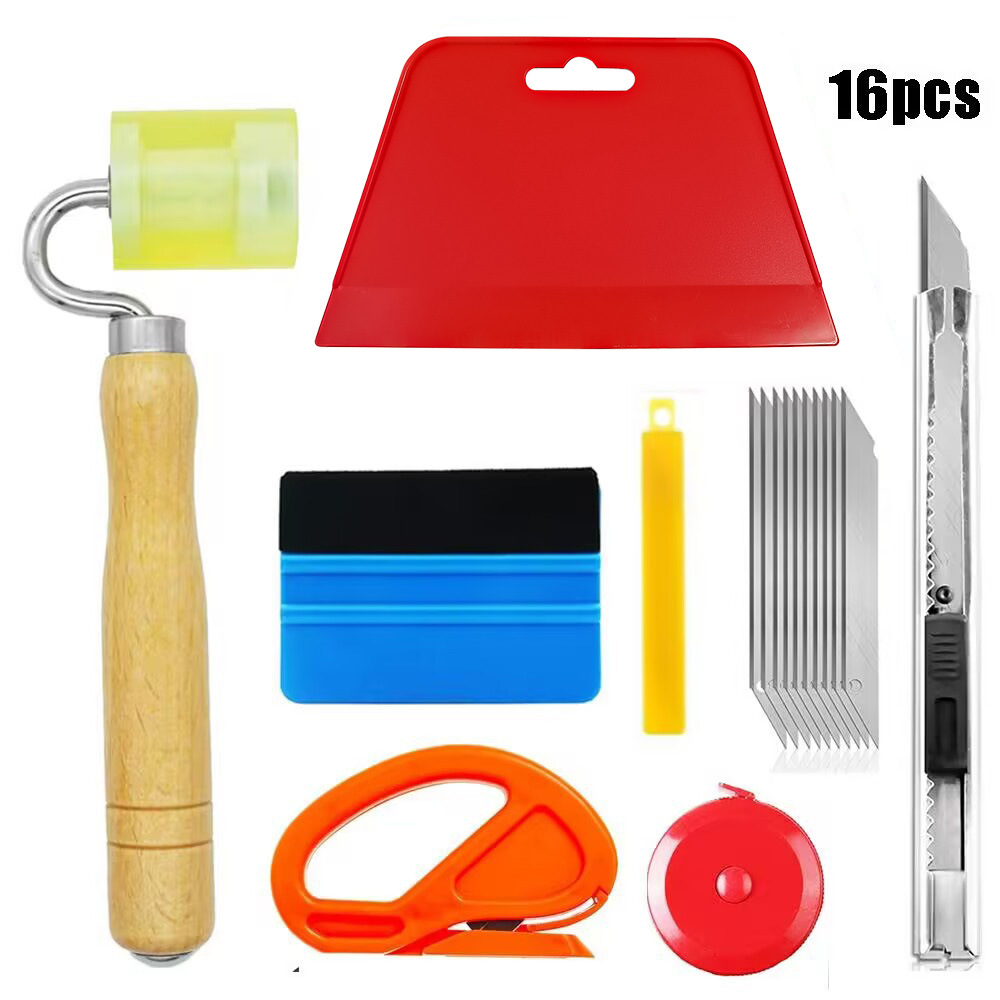Komplettes Tapezier-set Mit Nahtrolle, Schneidewerkzeug, Filzrakel, Glättwerkzeug, Maßband Zum Tapezieren Und Vinylfolie