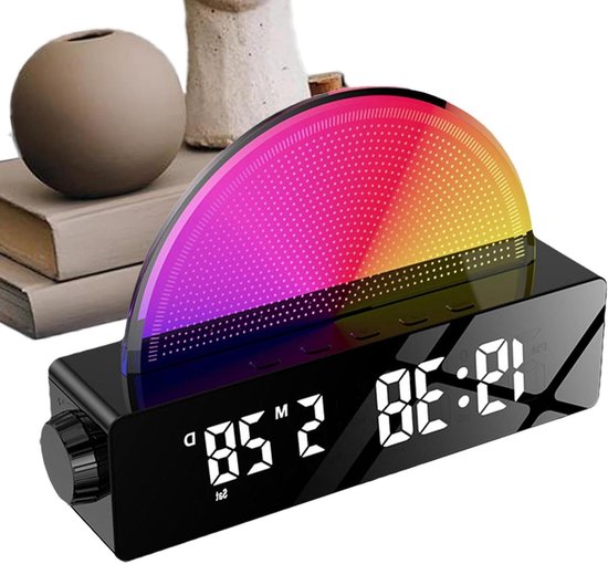 Sonnenaufgangswecker – Lichtwecker – Sanftes Wecken – Simulation Von Allmählichem Licht – 304 G – Schwarz