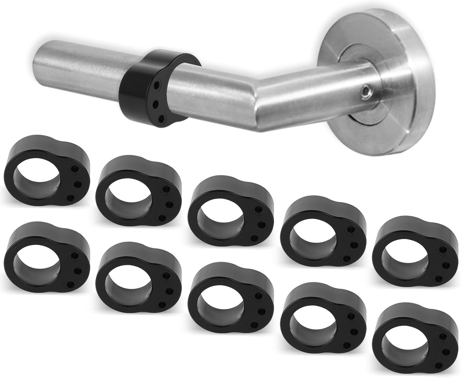 10 Türstopper Mit O-ring – Schwarz