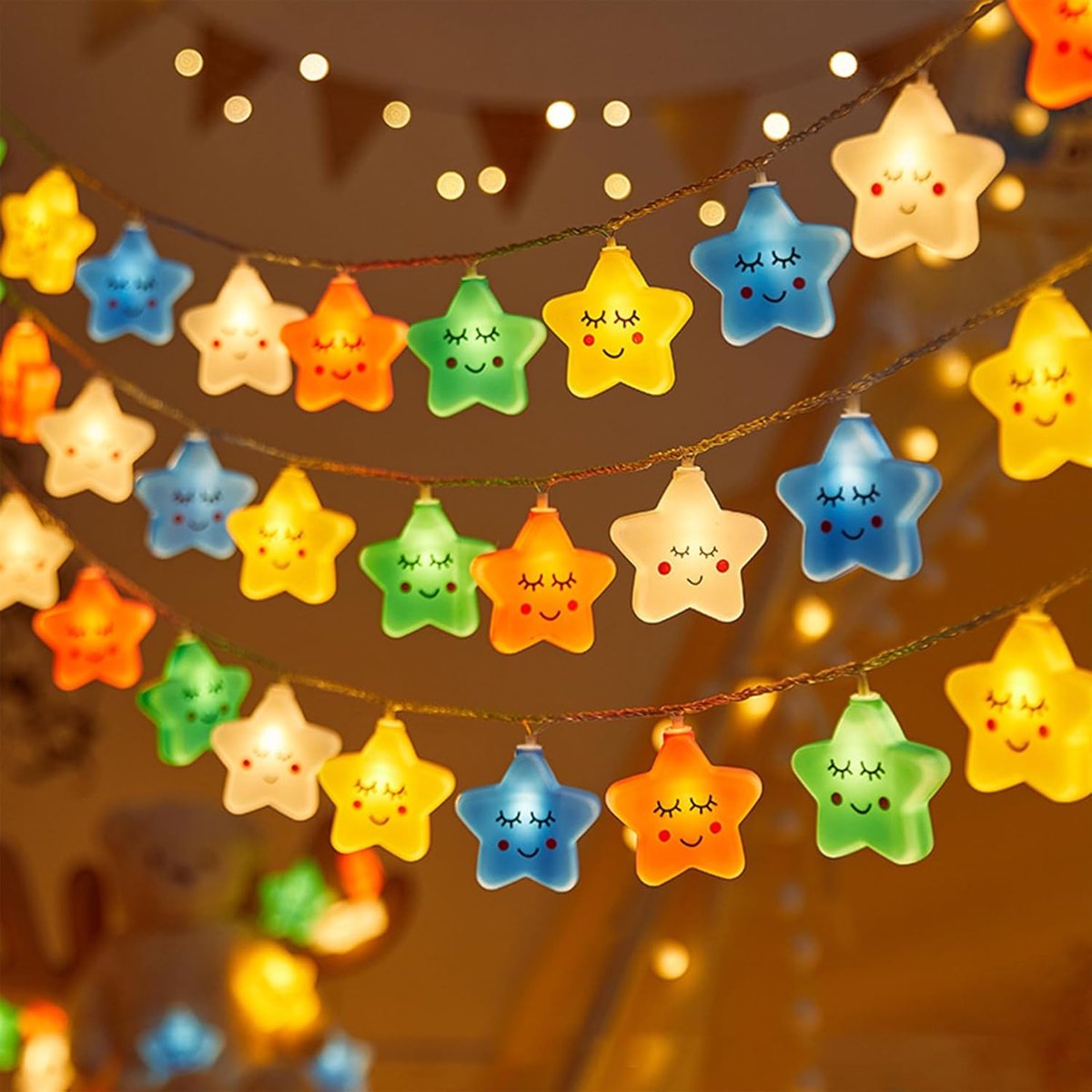 Lichterketten Für Kinderzimmer, Ambientebeleuchtung, Dekoration, Led-lichterketten, Schlafzimmer, Beleuchtung, Nachtlichter, Partybeleuchtung.