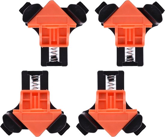 4-teiliges Eckclip-set Winkelclips Für Holzbearbeitung/klebstoffe, Winkelspanner, 90 Grad, 5–22 Mm
