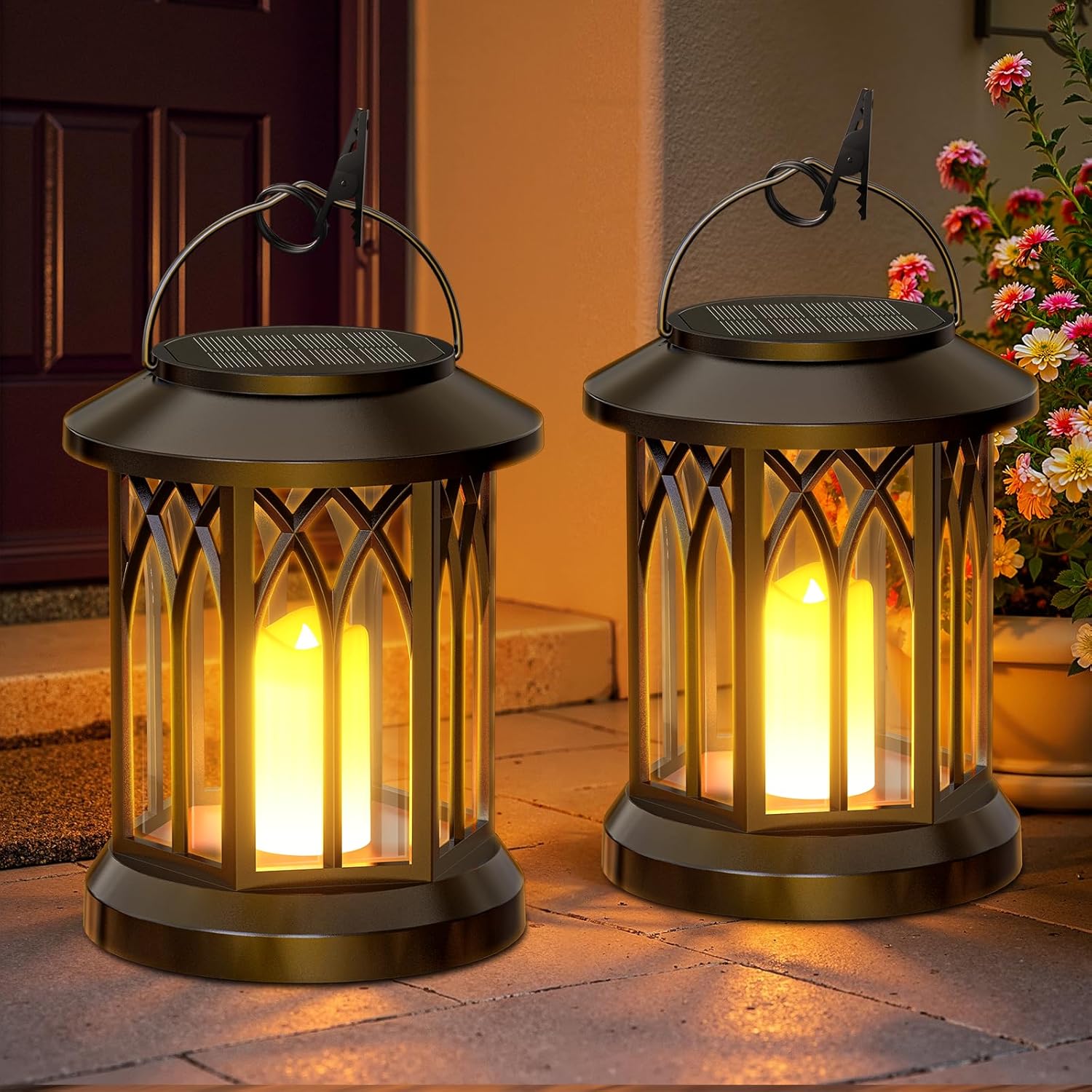 Solarbetriebene Außenbeleuchtung, Für Zäune Geeignet, Ansteckbare Solar-gartenleuchten Mit Bewegungsmelder, 36 Leds, 2 Montagemöglichkeiten