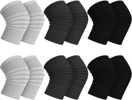Kniebandagen, Unisex-kniestrümpfe, 6er-pack, Atmungsaktive Kniehosen, Kompressions-kniebandagen, Geeignet Für Sport Und Winter.