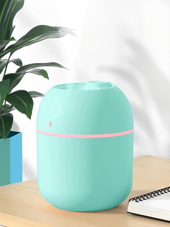 220-ml-mini-luftbefeuchter, Usb, Kaltnebel, Tisch-aroma-diffusor, Nachtlicht, Grün