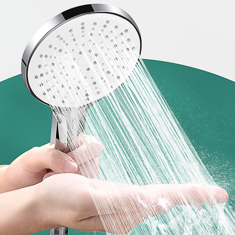Duschkopf – Regendusche – Wellness – 5 Strahlarten – Hoher Wasserdruck – Für Schönere Haut – Handbrause – Luxuriöse, Moderne Handbrause – Chrom