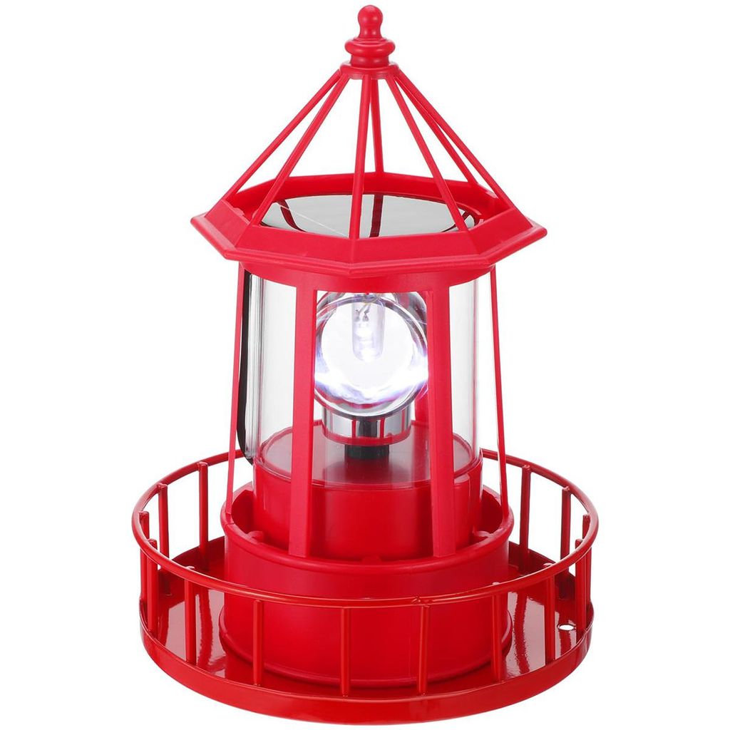 Solarbetriebener Led-leuchtturm, Wasserdicht Und Langlebig, Drehbar (360°-drehung), Kann Als Dekoration Im Garten Aufgehängt Werden.