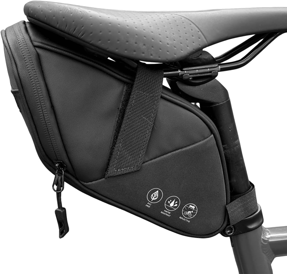 Fahrradsatteltasche, Geeignet Für Mountainbikes, Rennräder Und Citybikes (schwarz).