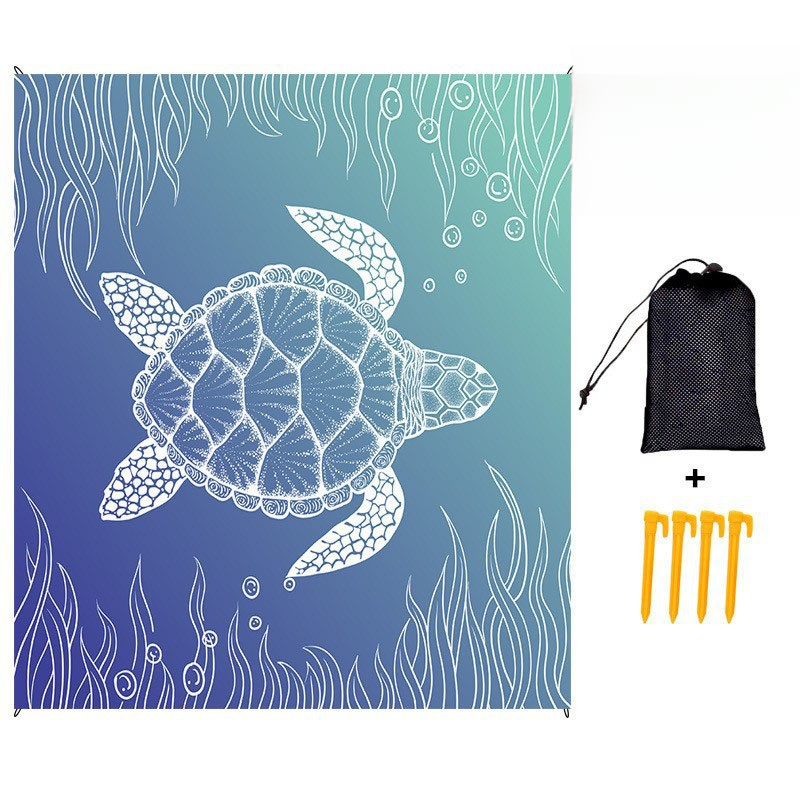 Wasserdichte Picknickdecke, Stranddecke 200x210 Cm, Sandabweisend, Verdickte Strandausrüstung, Extra Große Strandpicknickdecke, Campingdecke, Outdoor-matte