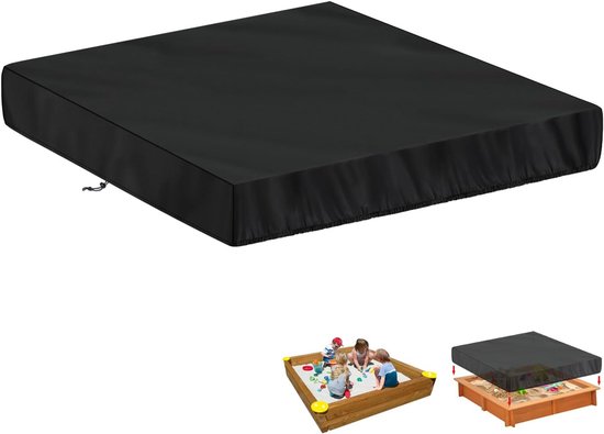Wasserdichte Sandkasten-/poolabdeckung Aus Oxford-gewebe (150 X 150 X 20 Cm) – Mit Kordelzug