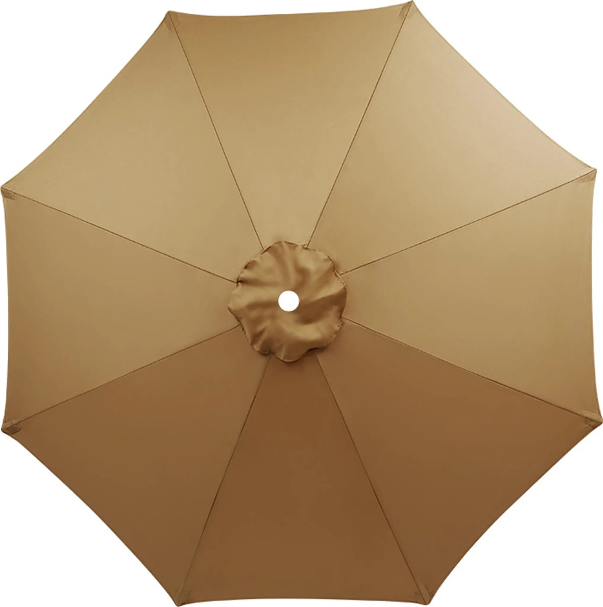 Ersatz-schirmbezug Für 3-meter-sonnenschirm, 8 Streben, Wasserdicht, Uv-beständig, Ersatzstoff - Khaki.